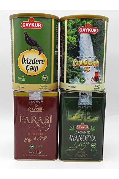 Çaykur Gift Organic Farabi, Ayasofya, Çamlıhemşin and İkizdere Tea 200 Grx4