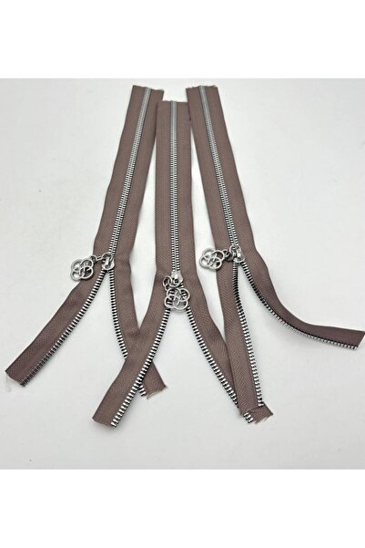 angel çanta aksesuar Комплект ципове с капаче 30 см сребрист метал Vison 3 броя