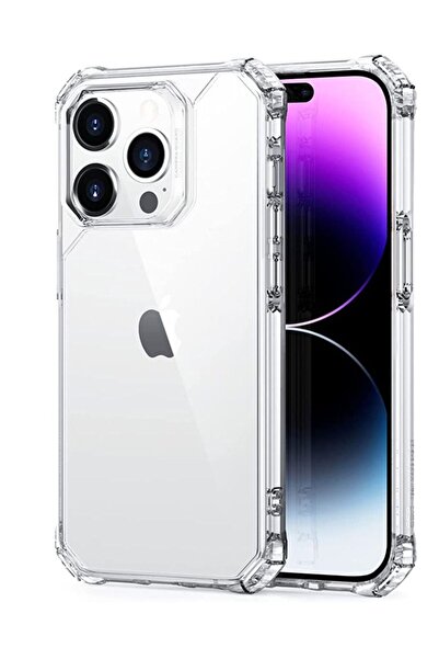 Generic جراب لهاتف iPhone 12 Pro Max مقاوم للصدمات غير قابل للاصفرار - شفاف