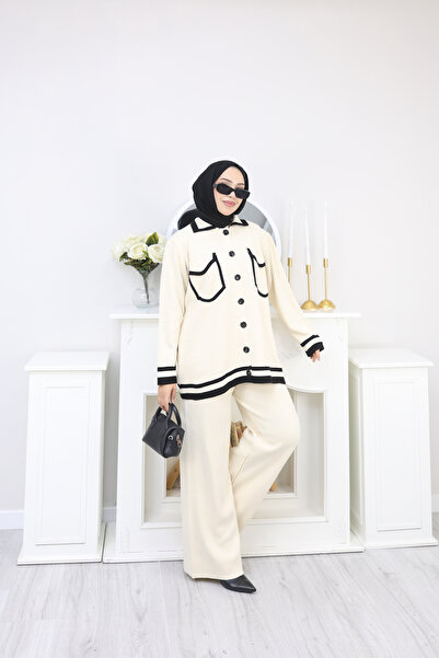 sorisso Button Detailed Knitwear Set