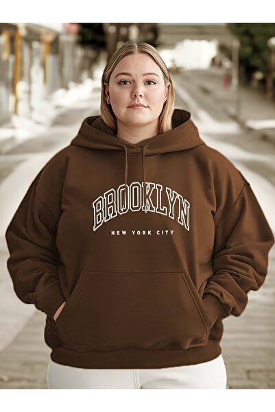 MODAVİBE Φούτερ Unisex με στάμπα και τσέπη καγκουρό