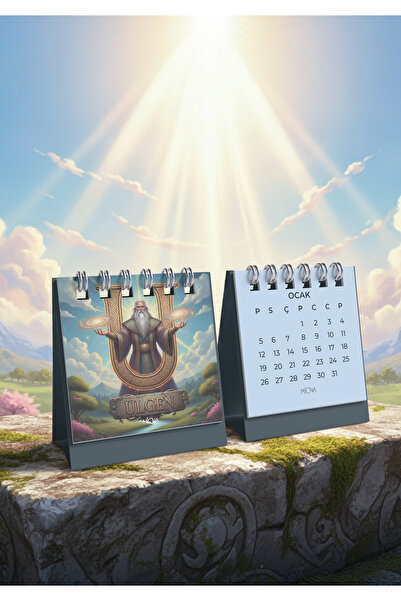 Miona 2026 Masaüstü Mitolojik Temalı Takvim - Ülgen (8x11)