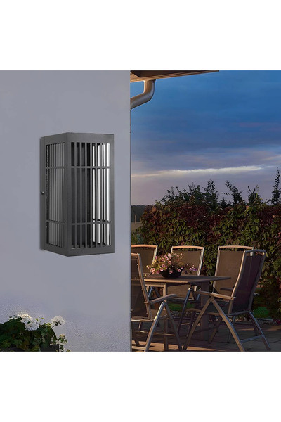 HAMER فانوس جداري أسود – إنارة خارجية واضاءة جدارية