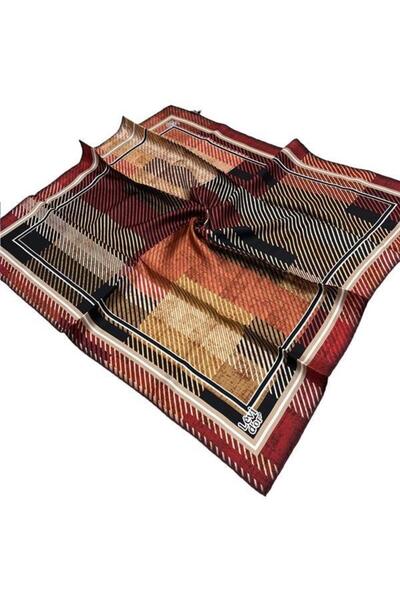 Levidor Twill İpek Eşarp - 4030-10 Bordo