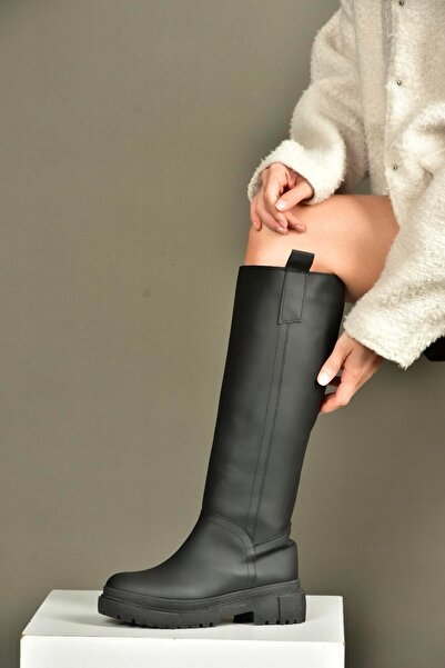 Fox Shoes V973555509 Black Flat Sole Women's Riding Boots