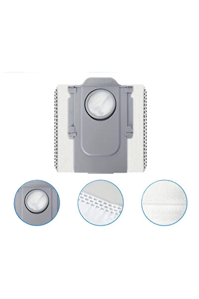 ROPALDE 2Pcs Dust Bags Compatible with Roborock Qrevo Master Robot Vacuum Cleaner - Spare Parts Set