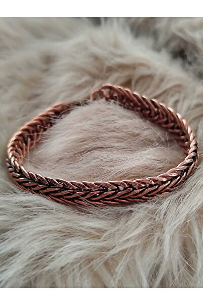 Saeıd s Craft El Yapımı Örgü Tasarım Saf Bakır Bileklik