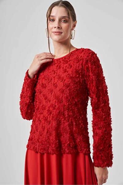 Mimya Çiçek Brode Detaylı Elbise 2028