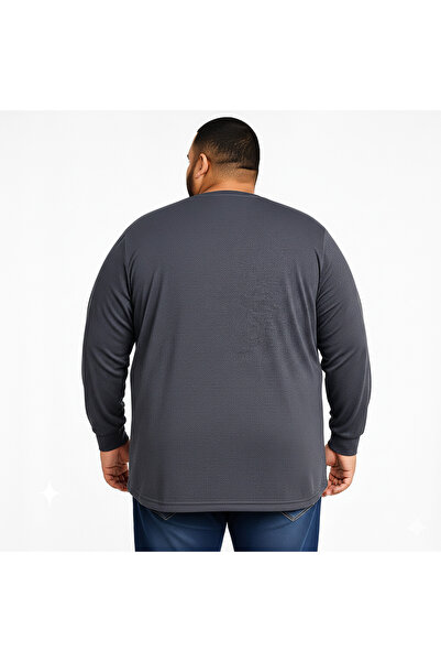 sngl Men's Plus Size Oversize Long Sleeve V Neck T-Shirt 3XL 4XL 5XL 6XL 7XL 8XL 9XL