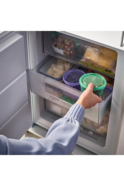 IKEA Pruta Plastic Storage Container Set Lilac-Green 0.3 Lt 2 Pieces