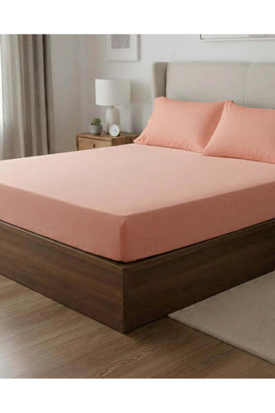 REDTAG Orange Fitted Sheet (Twin Size)