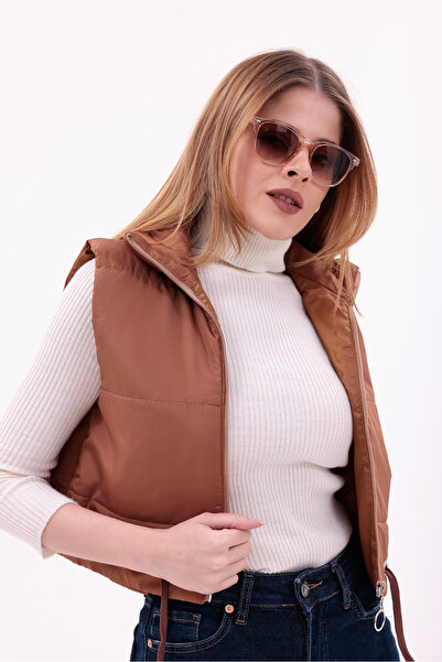 Modayıldızlar Мілано Жіночий пуховик на блискавці, вузький, чорний, укорочени...