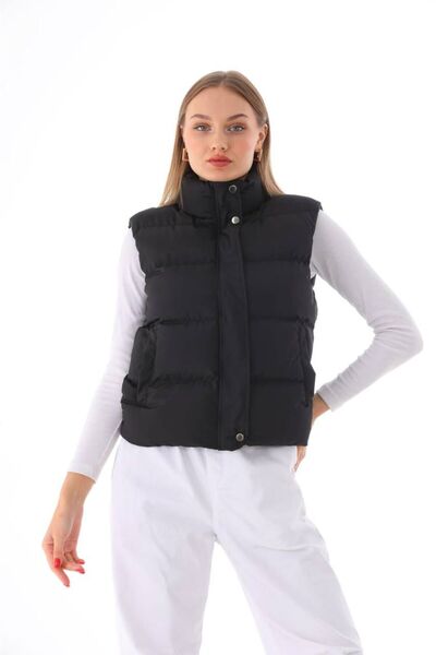 PELTEX Women's Hooded Short Puffer Vest