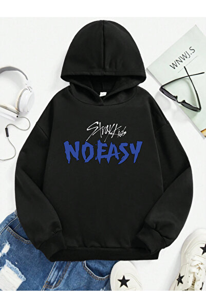 SVART WEAR Παιδικό φούτερ με στάμπα, 100% βαμβακερό, με τσέπη καγκουρό και κο...