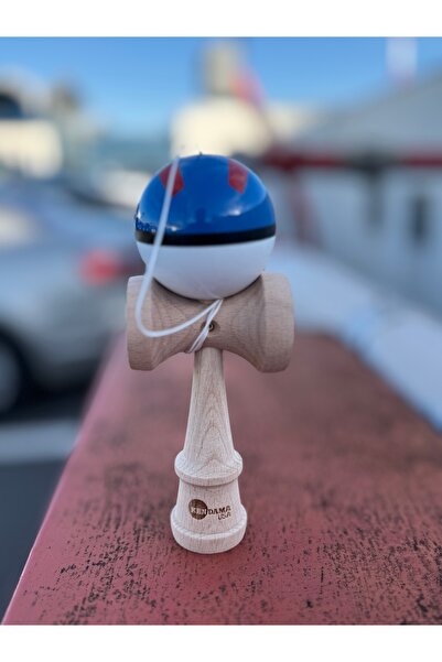 Kendama USA POKEMON KENDAMA JUCĂRIE PROFESIONALĂ DIN LEMN MODEL ALBASTRU SUA
