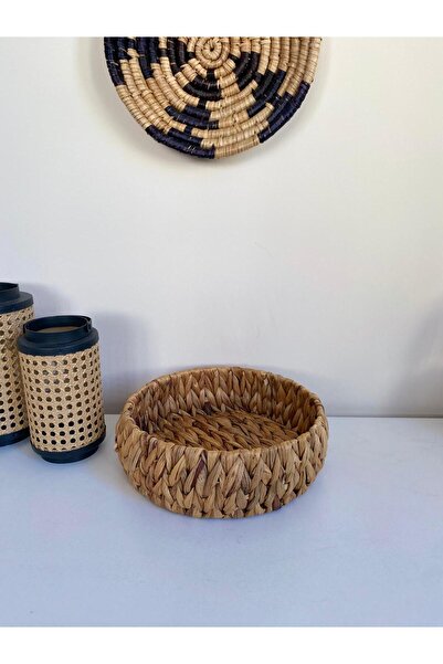 LEONEV Round Wicker Organizer Basket
