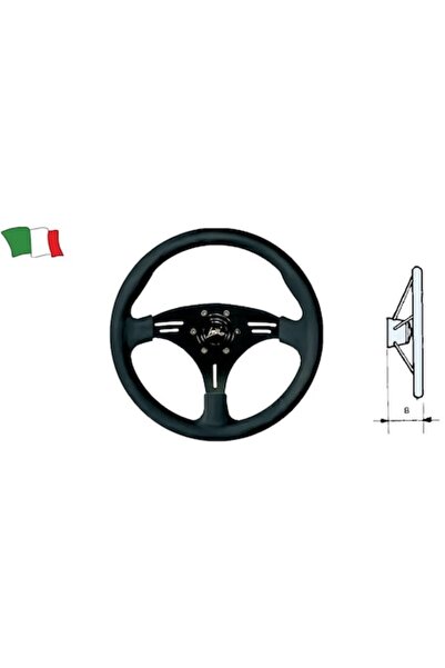 GFN Volan Manta, negru, 3 spițe, poliuretan, 355 mm