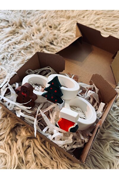 Style 3-Pack Christmas New Year Napkin Ring Napkin Holder