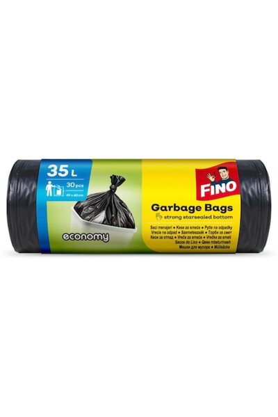 Fino HD trash bags, black, 35 L, 30 pieces