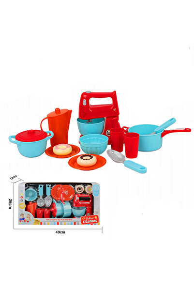Other مجموعة ألعاب مطبخ فاخرة للأطفال - 18 قطعة من أدوات الطبخ التظاهرية (NO-...