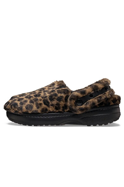 Crocs Γυναικείες παντόφλες Cls Unfurgettable Animal Clog με σχέδιο λεοπάρ
