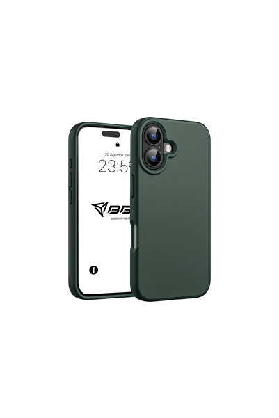 BABİLDEN iPhone 16Plus Kılıf İnce Sıvı Silikon 3 Katmanlı Tam Kaplamalı Yumuş...