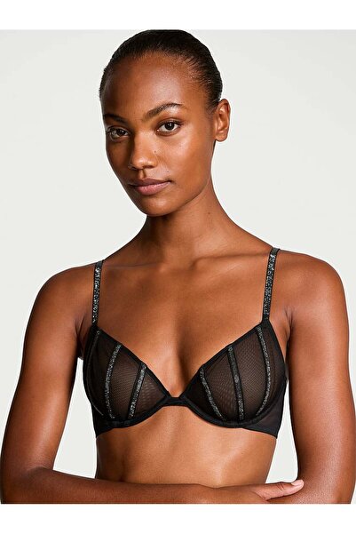 Victoria's Secret Transparan Işıltılı Demi Sütyen