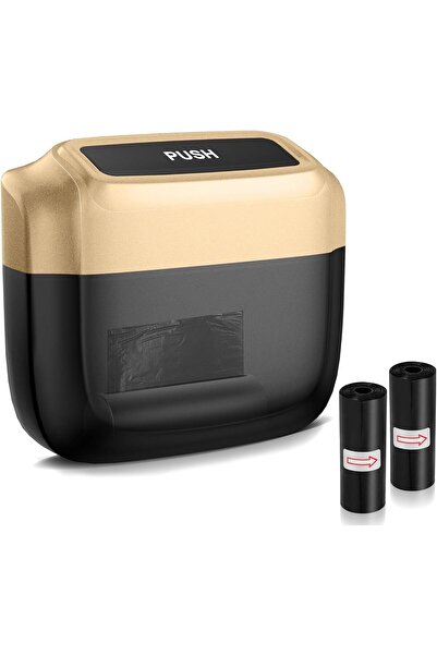 AZONEE Car Trash Can with Lid, Leakproof Vehicle Trash Bin with 30 Trash Bags