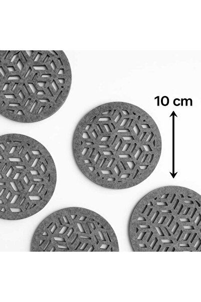 hebmeyy Felt Coasters, Mug, Cup Coasters Set of 4, Round Coasters