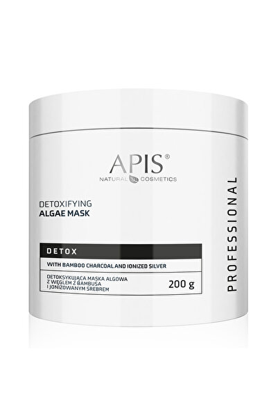Apis Natural Cosmetics Detoxifying alginate mask with activated carbon and ionized silver, 200 g