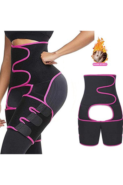 Muchmy 3 in 1 Womens Waist Belt Shapewear with Adjustable Hip Lifter and Tummy Control Corset