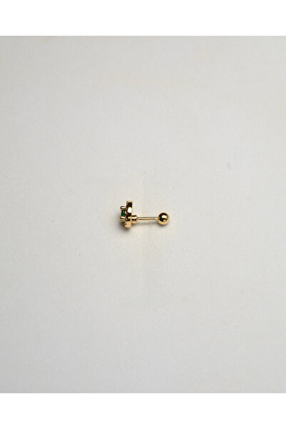 Piercing by Sever ŞEFFAF VE LACİVERT MAVİ TAŞLI MODEL ÇELİK PIERCING... ALTIN...