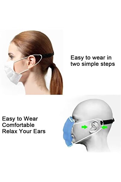 Generic Adjustable plastic face mask extension strap, 10 pieces