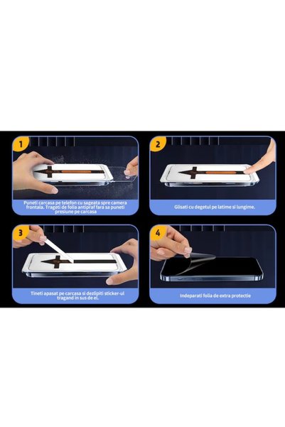 VeReTech Folie de Protectie Privacy, InstaShield by pentru iPhone 16, cu Kit de Aplicare Instanta