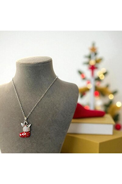 stainless steell YENİ YIL TEMALI ÇELİK KOLYE