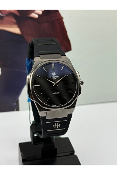 Hislon Ultra Slim Black Wristwatch 3 Atm Waterproof 3 Years Warranty