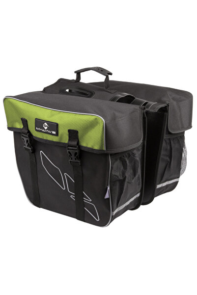 M-wave Geantă de bagaj rezistentă „Amsterdam Double” neagră/verde