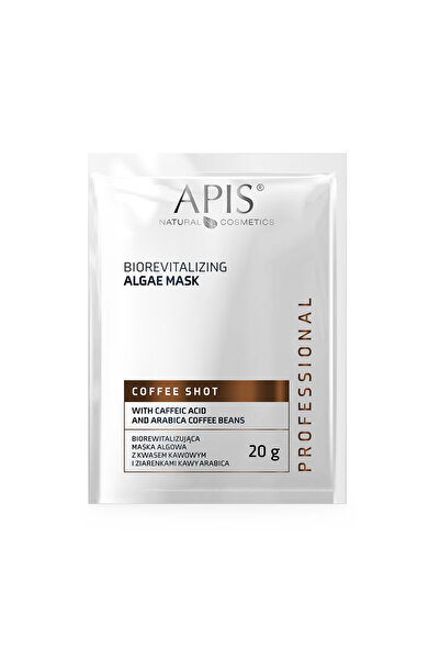 Apis Natural Cosmetics Coffee Shot biorevitalizing single-dose alginate mask with caffeic acid and coffee beans, 20 g