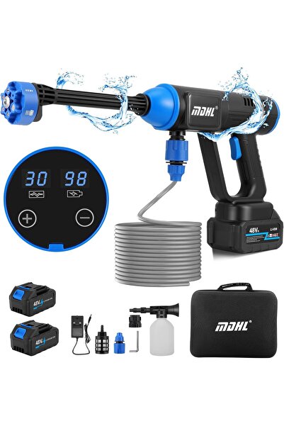 Qifit Kablosuz Yuksek Basinc Temizlik Makinesi 725 PSI 48V Akulu Fircasiz Mot...