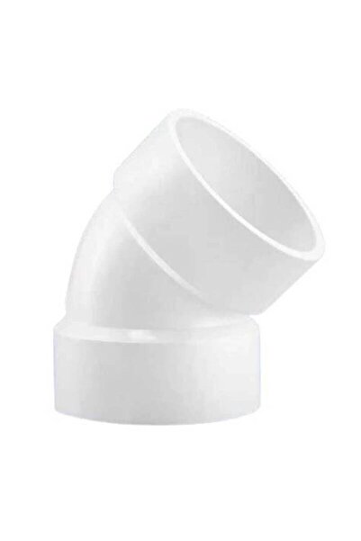 GENERAL White plastic angle elbow, 40 compression, 3 inches - Zenith