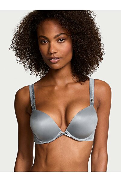 Victoria's Secret Bombshell 2 Beden Büyük Gösteren Işıltılı Askılı Push-Up Sü...