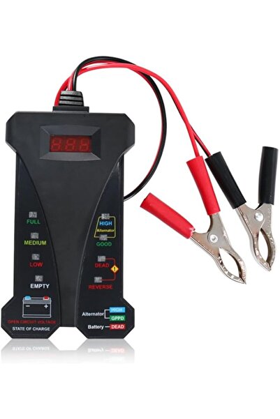 EACAM جهاز اختبار بطارية السيارة الرقمي 12 فولت، فولتميتر، محلل نظام الشحن