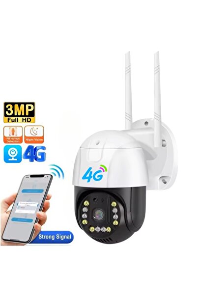 LONDEMM LONDEMM SIM Card Video Surveillance Camera, 4G connection, Full HD 1080P, 3MP
