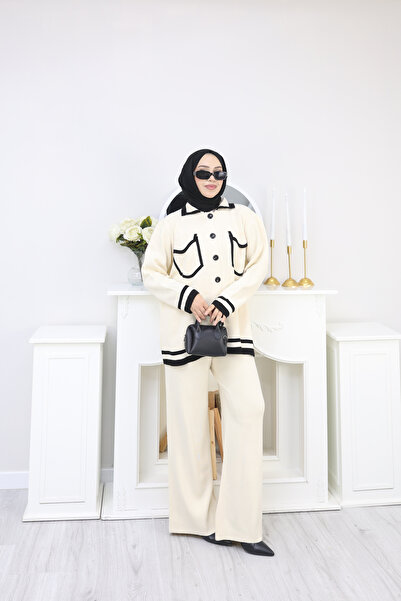 sorisso Button Detailed Knitwear Set