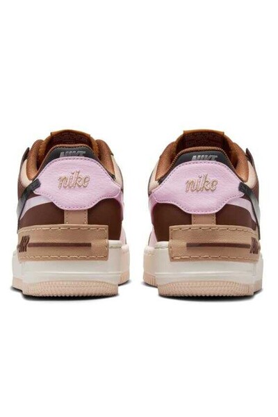 Nike Αθλητικά παπούτσια Air Force 1 Shadow Unisex Reflective Γνήσιο δέρμα Casual Αθλητικά Παπούτσια Καφέ