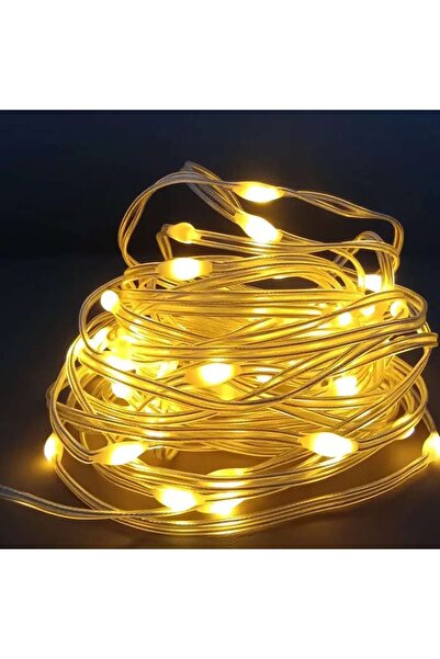 Horoz Instalație zână LED, 5V DC, lumină chihlimbar, lungime 10 m, impermeabi...