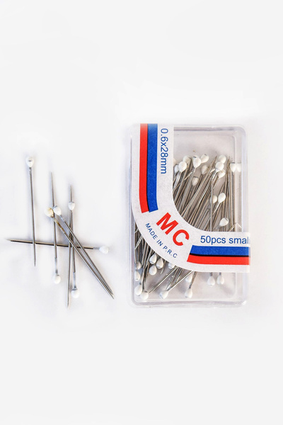 must my 100 Adet Önel Beyaz Toplu İğne, Türban Eşarp Başörtüsü Şal Düğün Nika...