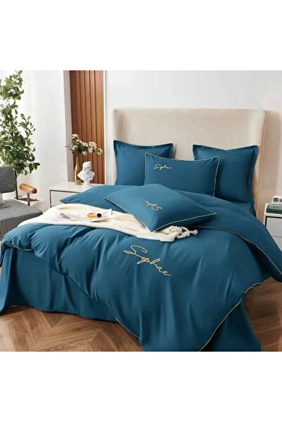 Patul Luxury Linen, Sulphur, Fine Cotton, Embroidery, 2 Persons, 6 Pieces