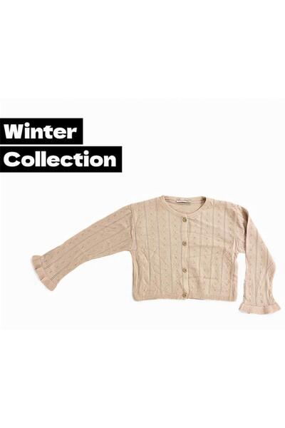 Gocoland حياكة دانتيل سترة أنيقة بأزرار منقوشة