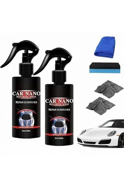 MAKINGTEC Car Scratch Repair Nano Spray, 2pc Coating Renewal Agent, 120ML